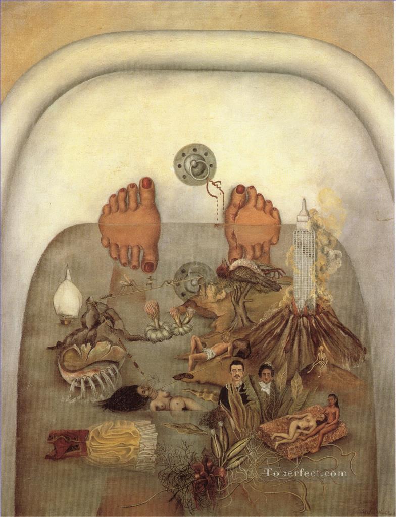 What the Water Gave Me feminism Frida Kahlo Oil Paintings